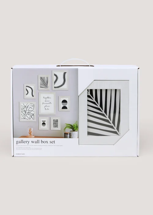8 Pack White Wood Gallery Photo Frames Image 2