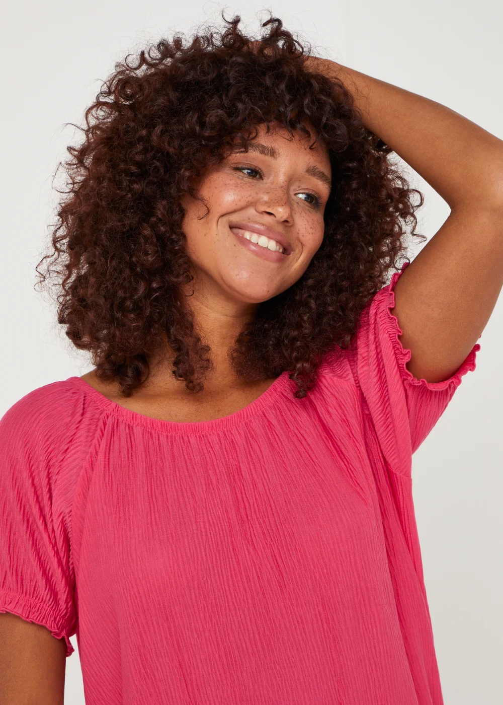 Pink Textured Top - 8 Image 4
