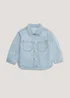 Girls Light Wash Embroidered Denim Shirt (9mths-6yrs) - Age 9 - 12 Months Image 1