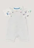 Baby Grey Car Print Dungarees & T-Shirt Set (Newborn-23mths) - Age 0 - 3 Months Image 1