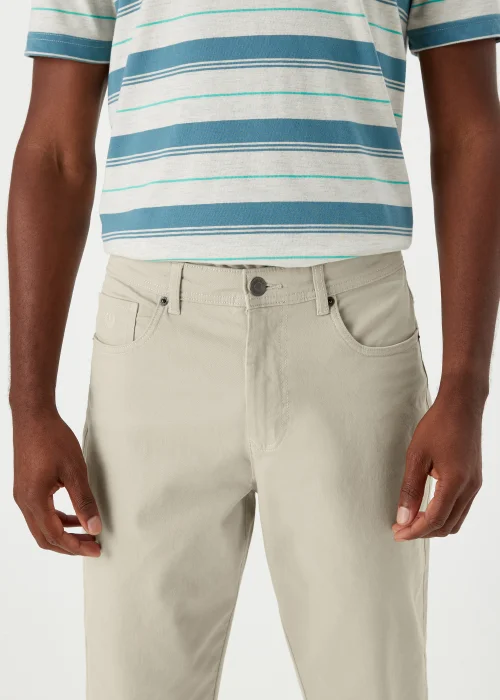 Lincoln Bone 5 Pocket Trousers - 32 Waist Regular Image 3