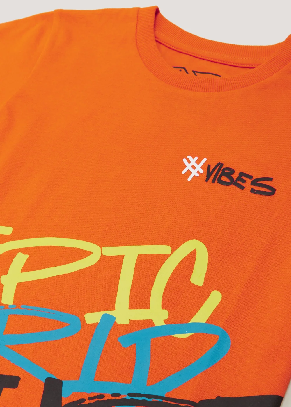 Boys Orange Graffiti Print - 4 Yrs Image 2