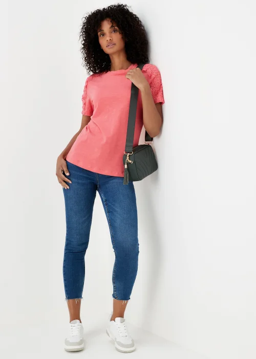 Pink Lace T-Shirt - 8 Image 4