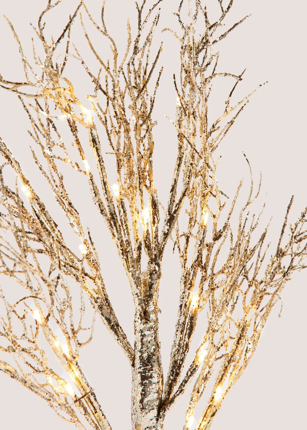 Gold LED Glitter Tree (60cm) Image 2