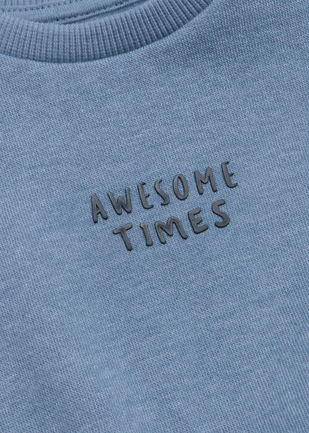 Baby Blue Slogan Crew Neck Sweatshirt (Newborn-23mths) - 0-3 months Image 2