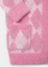 Girls Pink Diamond Fluffy Cardigan (4-13yrs) - Age 4 Years Image 2