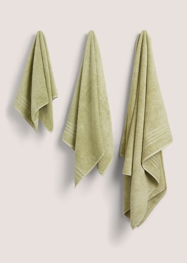Pear Green 100% Egyptian Cotton Towels