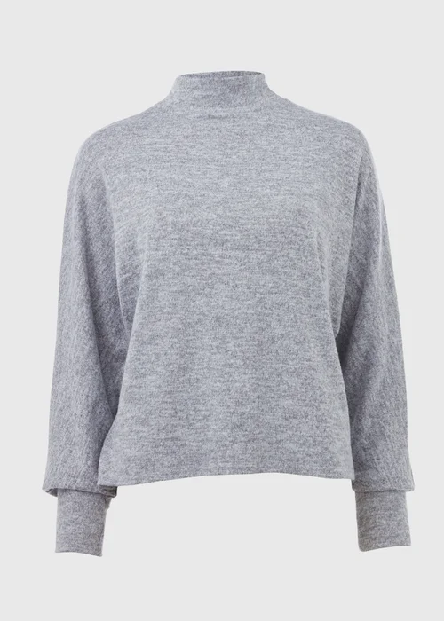 Grey Long Sleeve Dolman Top - Size 8 Image 5