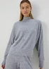 Grey Long Sleeve Dolman Top - Size 8 Image 3