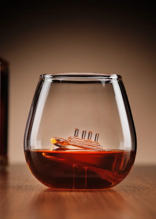 Connoisseur Creations Clear Sinking Ship in a Glass - One Size Image 1