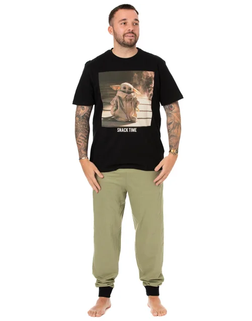 Star Wars Black Grogu Pyjama Set - Small Image 1