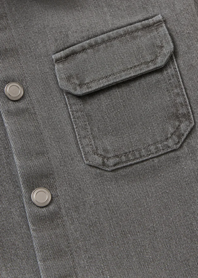 Boys Grey Denim Shacket (1-7yrs)