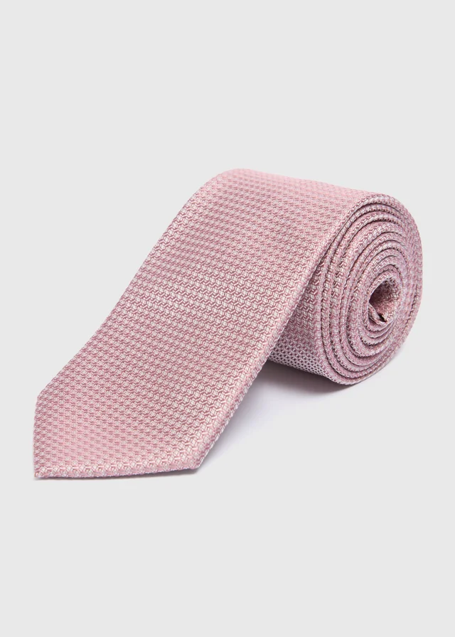 Taylor & Wright Pink Textured Tie