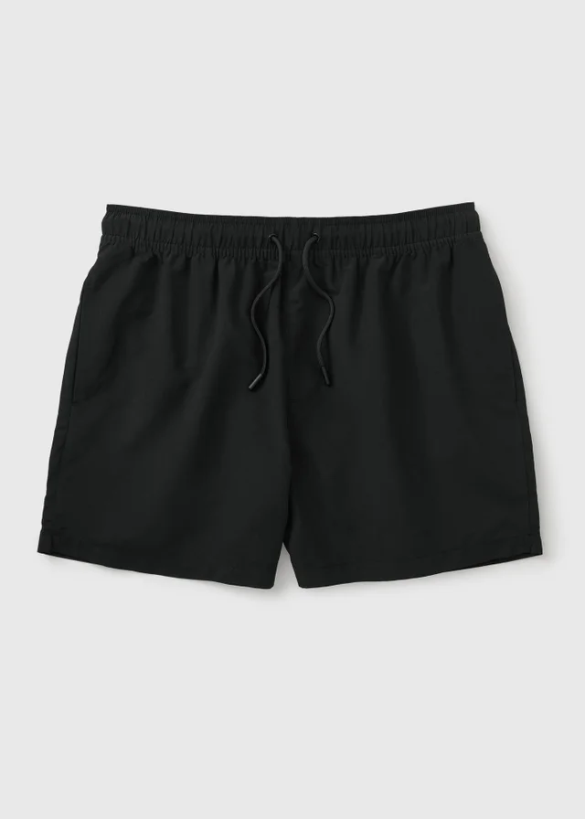 Black Short Length Essential Swim Shorts