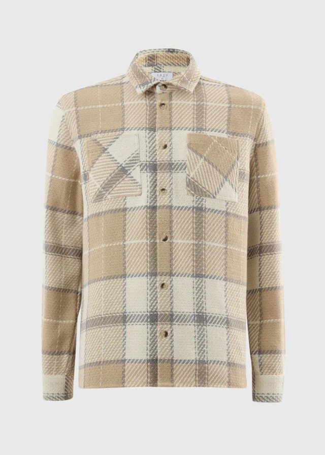 Stone Textured Check Jacket