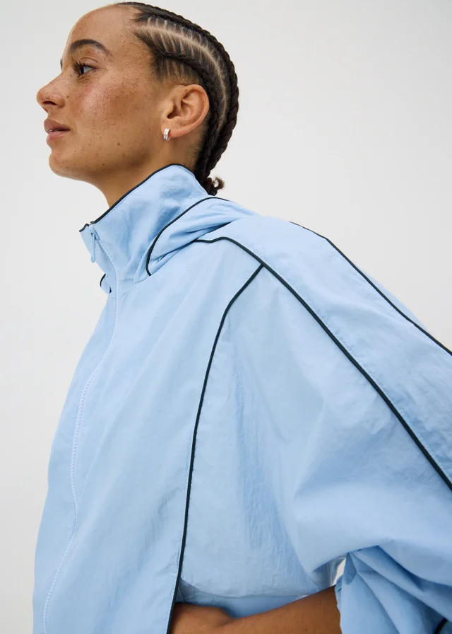 Souluxe Light Blue Funnel Neck Running Co Ord Jacket