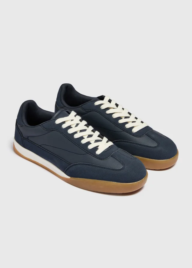 Navy Retro Trainers