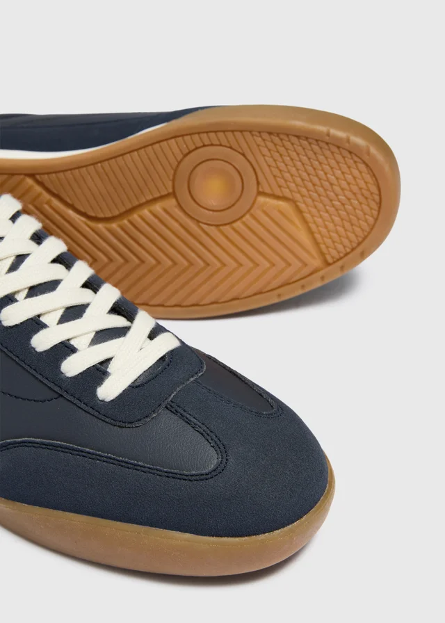 Navy Retro Trainers